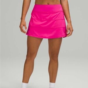 Lululemon Pace Rival Mid-Rise Skirt sonic pink